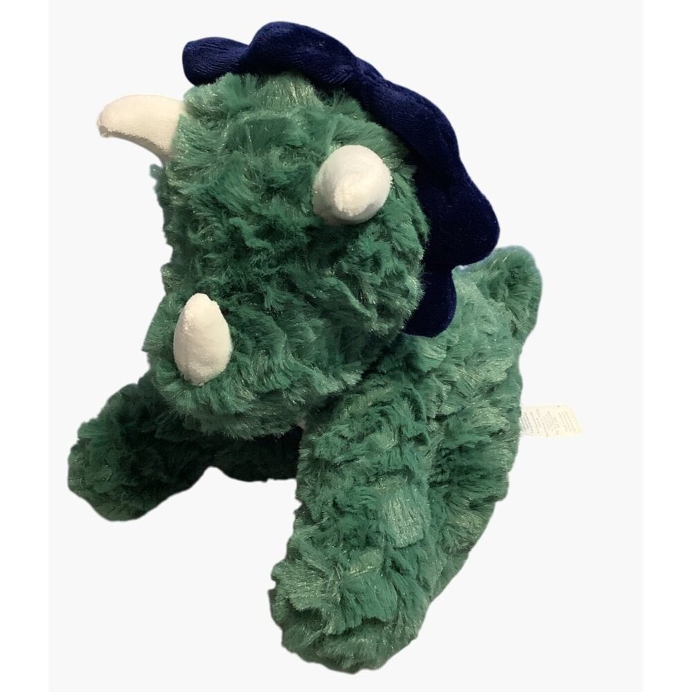 Carters Just One You Dinosaur Plush Green Triceratops Stuffed Animal Toy NWOT